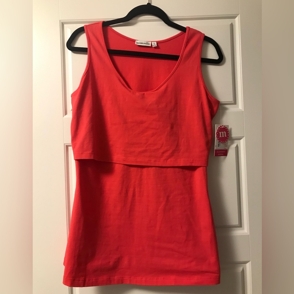 Momzelle MIA pink Nursing Tank - size large